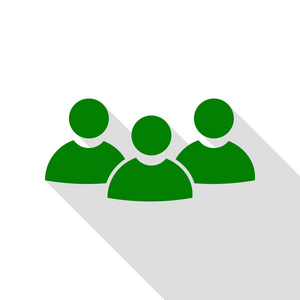 绿色图标,带平面样式阴影路径两个人带着一根木头穿过深渊铺平道路.