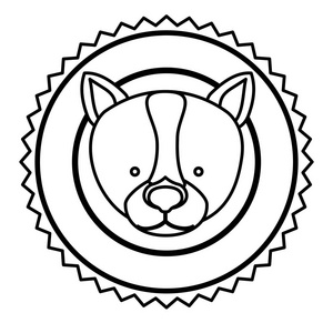 会徽的狗猎人城市图标