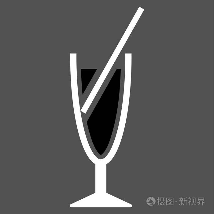 鸡尾酒矢量图标