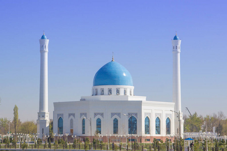 白色清真寺未成年人在塔什干，乌兹别克斯坦 2016
