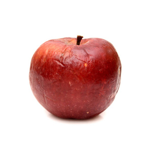 红色的烂苹果，自然纹理