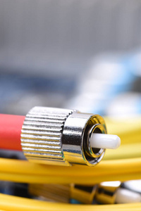 光纤光纤单模 Fc 电缆特写