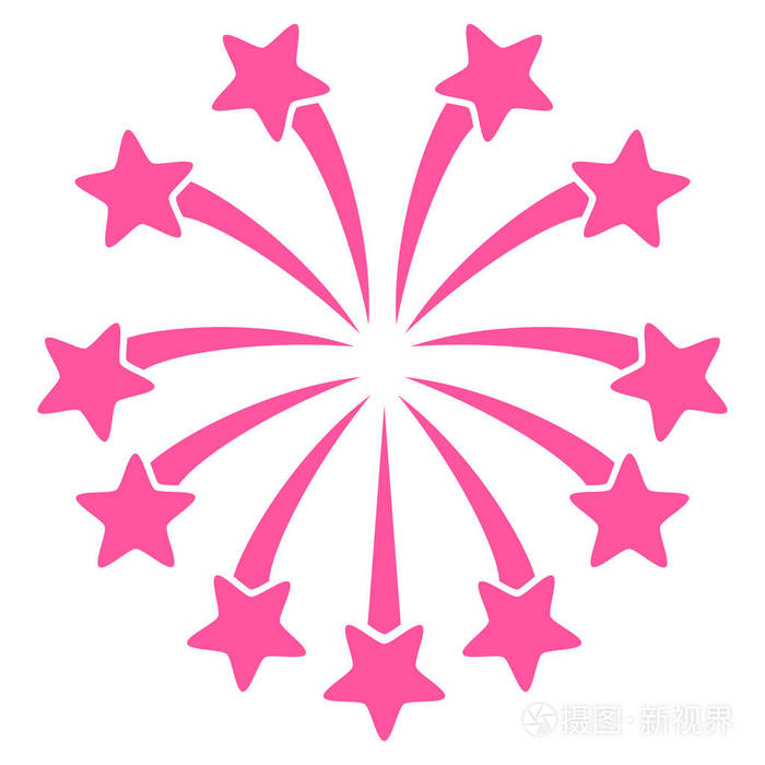 球形烟花矢量图标