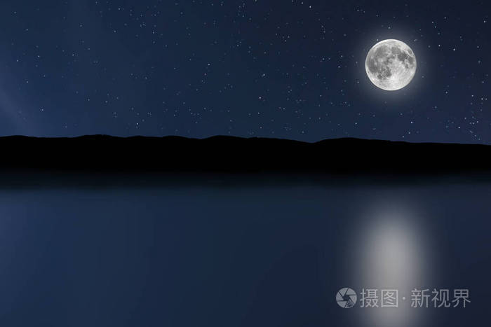 夜晚的天空河背景与月亮和星星 满月照片 正版商用图片0xizf3 摄图新视界 夜晚的天空河背景与月亮和星星 满月照片 正版商用图片0xizf3 摄图新视界