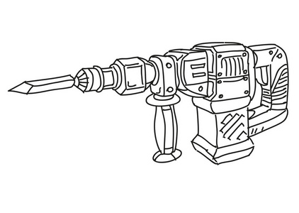 卡通电锤钻头