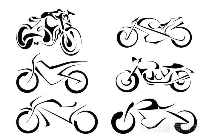 抽象的 motorb插画-正版商用图片0xj0p6-摄图新视界