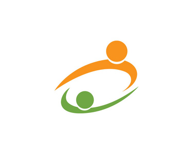 爱社区的小报社区团队标志爱组人矢量照片