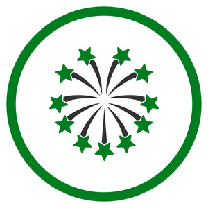 球形烟花圆形的矢量图标照片