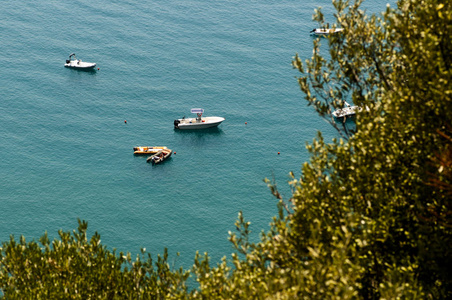 在 Maratea.Italy 中海的全景视图