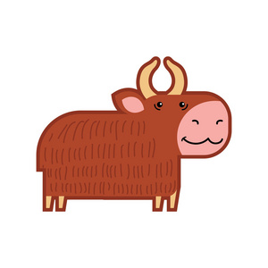 的牛玩具照片抱着玩具牛的小男孩小牛快乐的卡通牛淡黄色牛与棕色斑点