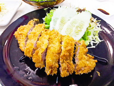 炸猪肉日本菜式汤加津