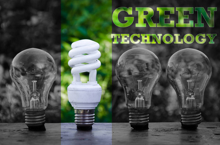 节能灯泡绿色技术的概念