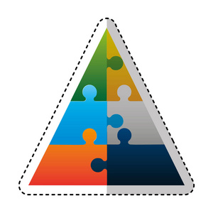 金字塔象征的信息图表图标