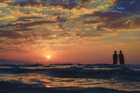 看国旗在天空图片