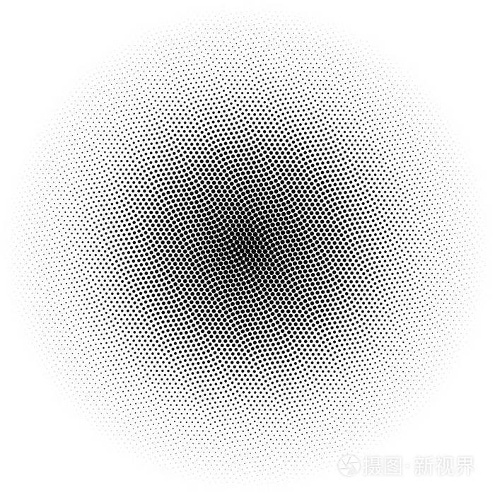 半色调圈子,半色调网点模式矢量图片
