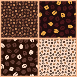 模式的咖啡豆