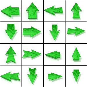 绿色返回箭头图片