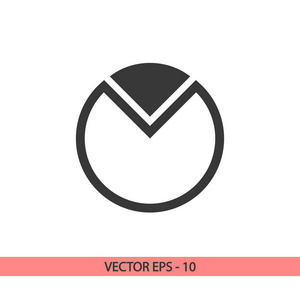 图表图标，矢量图。平面设计风格