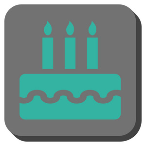 生日蛋糕圆形方形按钮图片