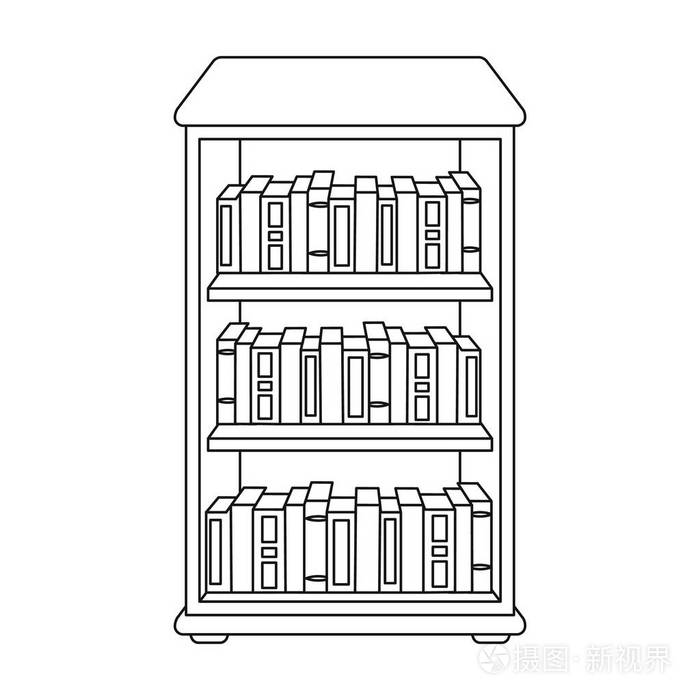 图书馆和书店象征股票矢量图插画-正版商用图片0xksk4-摄图新视界