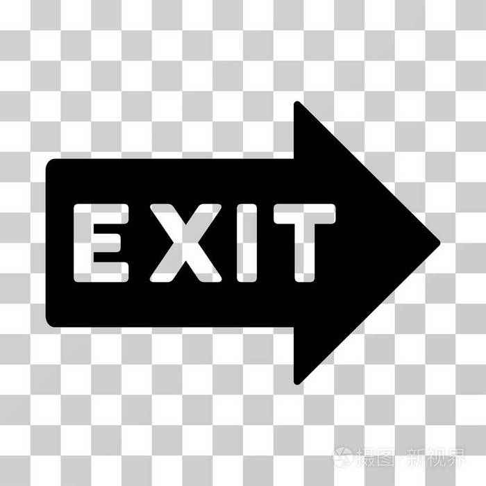 退出箭头矢量图标