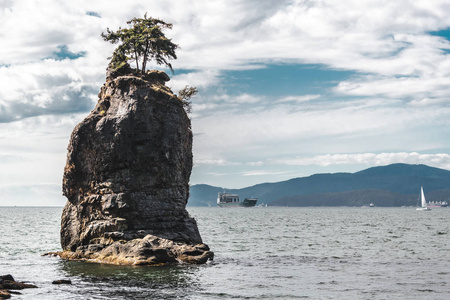 Siwash 岩石在温哥华, Bc, 加拿大