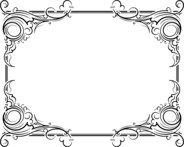 美化教室花边复古黑框照片