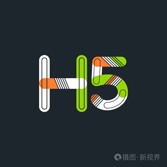 h5 字母和数字标志图标