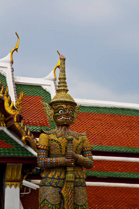 泰国曼谷雨寺抽象战士恶魔