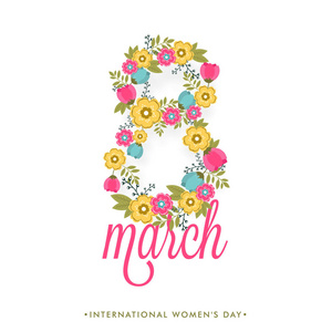 国际妇女日庆祝贺卡设计图片