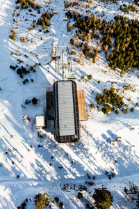 高山滑雪缆车