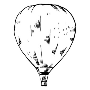 矢量图的热空气气球