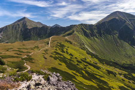 夏山风景 Tatra 山脉西部