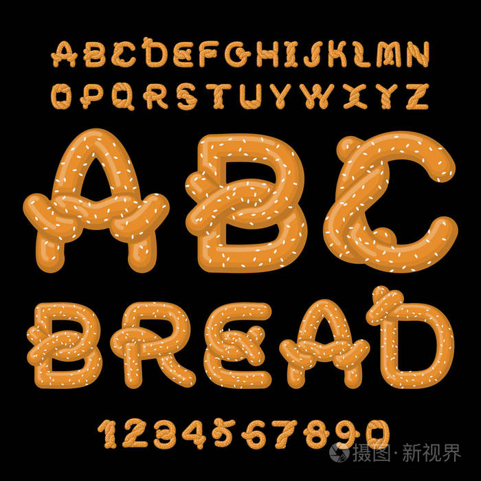 面包的abc 椒盐卷饼的字体 食品字母表 传统的德国餐插画 正版商用图片0xm3x2 摄图新视界 面包的abc 椒盐卷饼的字体 食品字母表 传统的德国餐插画 正版商用图片0xm3x2 摄图新视界