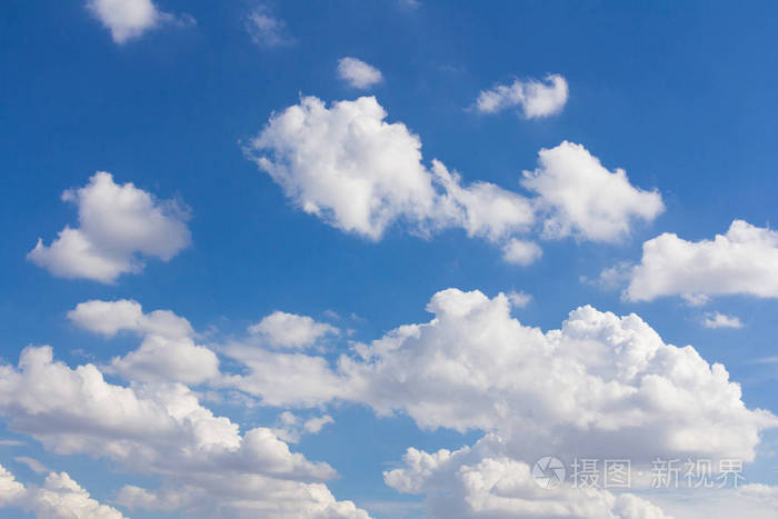 蓝蓝的天空云特写