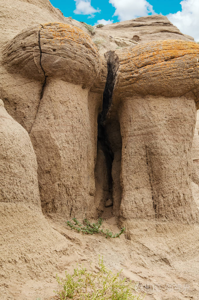 风力侵蚀的岩石