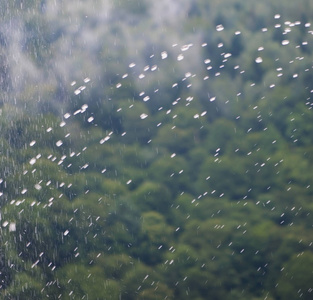 背景模糊, 自然降雨, 山区地形