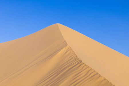 在日出在沙漠里的沙丘
