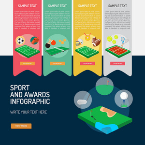 信息图表体育和奖项