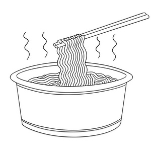 手绘拉面图片-手绘拉面素材-手绘拉面插画-摄图新视界