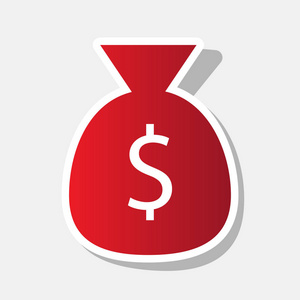 钱袋子标志图.矢量.