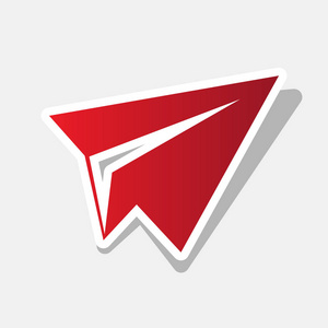 纸飞机标志.矢量.