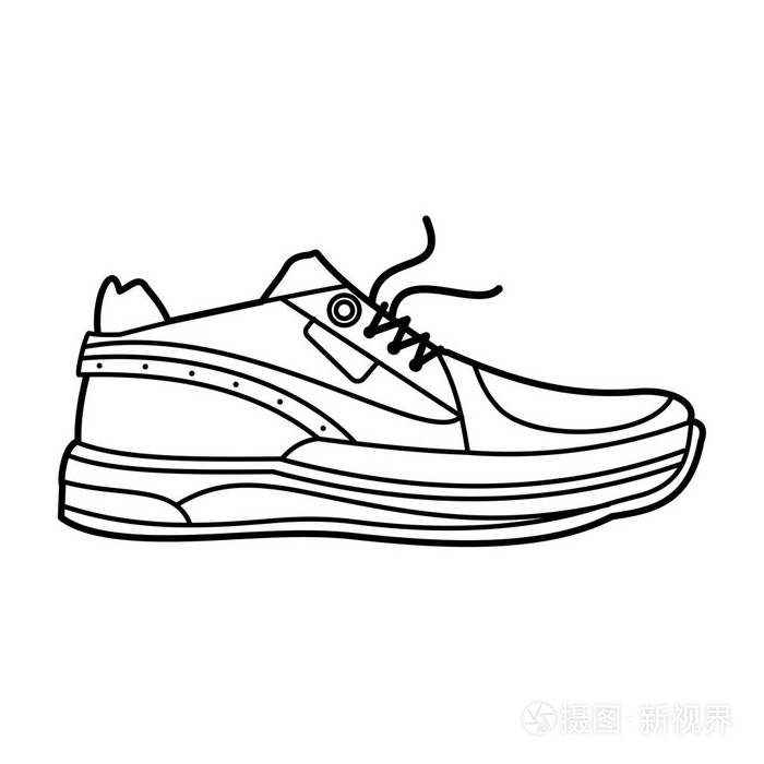 矢量图的运动鞋插画-正版商用图片0xozuj-摄图新视界