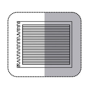 单色贴纸条纹的笔记本中空白的工作表