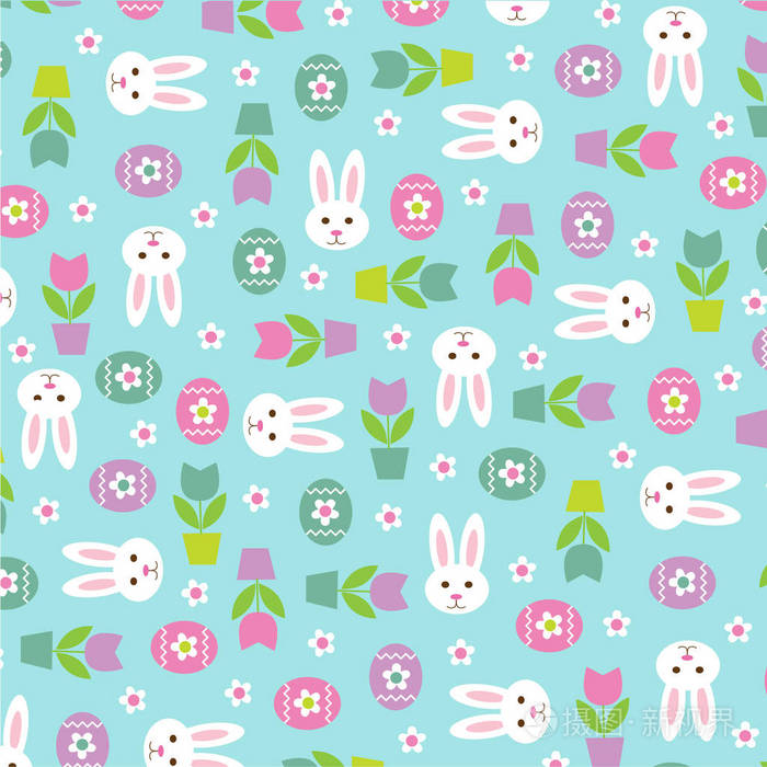 复活节小兔子图案