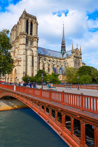 巴黎圣母院大教堂在巴黎法国