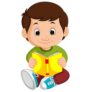 孩子们的漫画书孩子们读漫画书的男孩照片