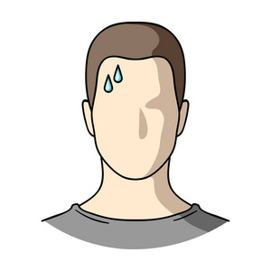 糖尿病的卡通风格矢量符号股票插画的单个图标照片