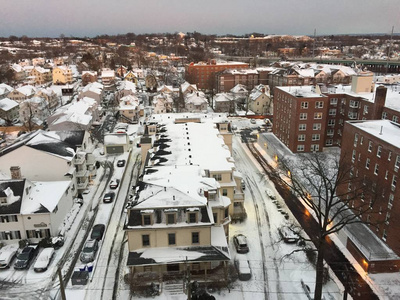 康涅狄格州斯坦福德的雪