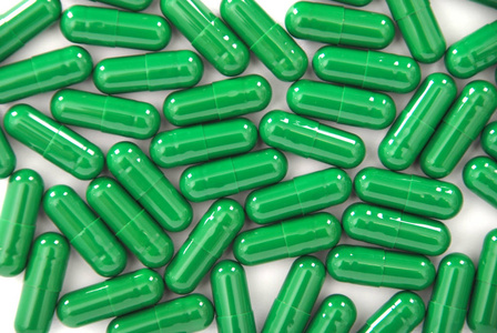 集团绿色胶囊照片